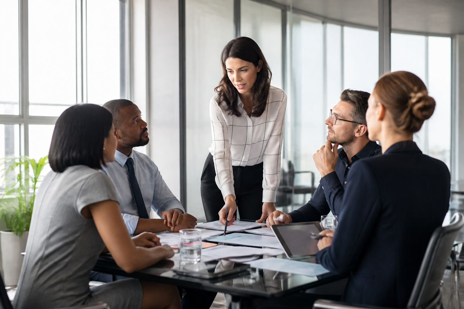 Réunion de travail pour choisir un organisme de financement de formation