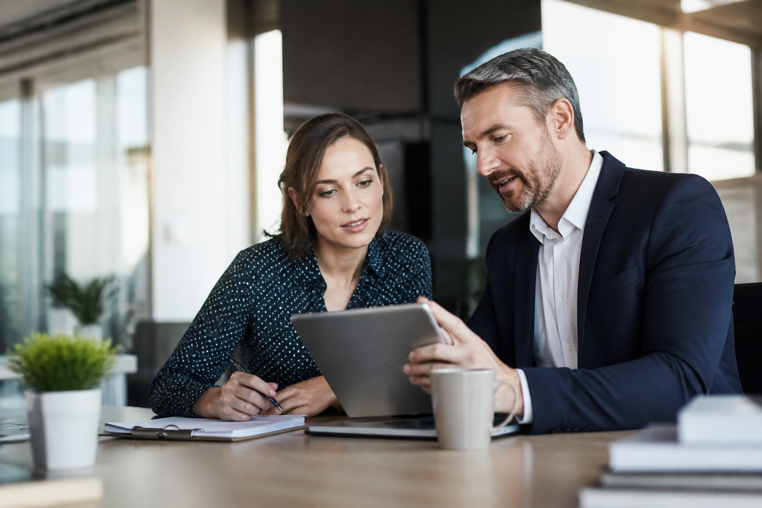Échange entre manager et collaborateur sur un projet de formation