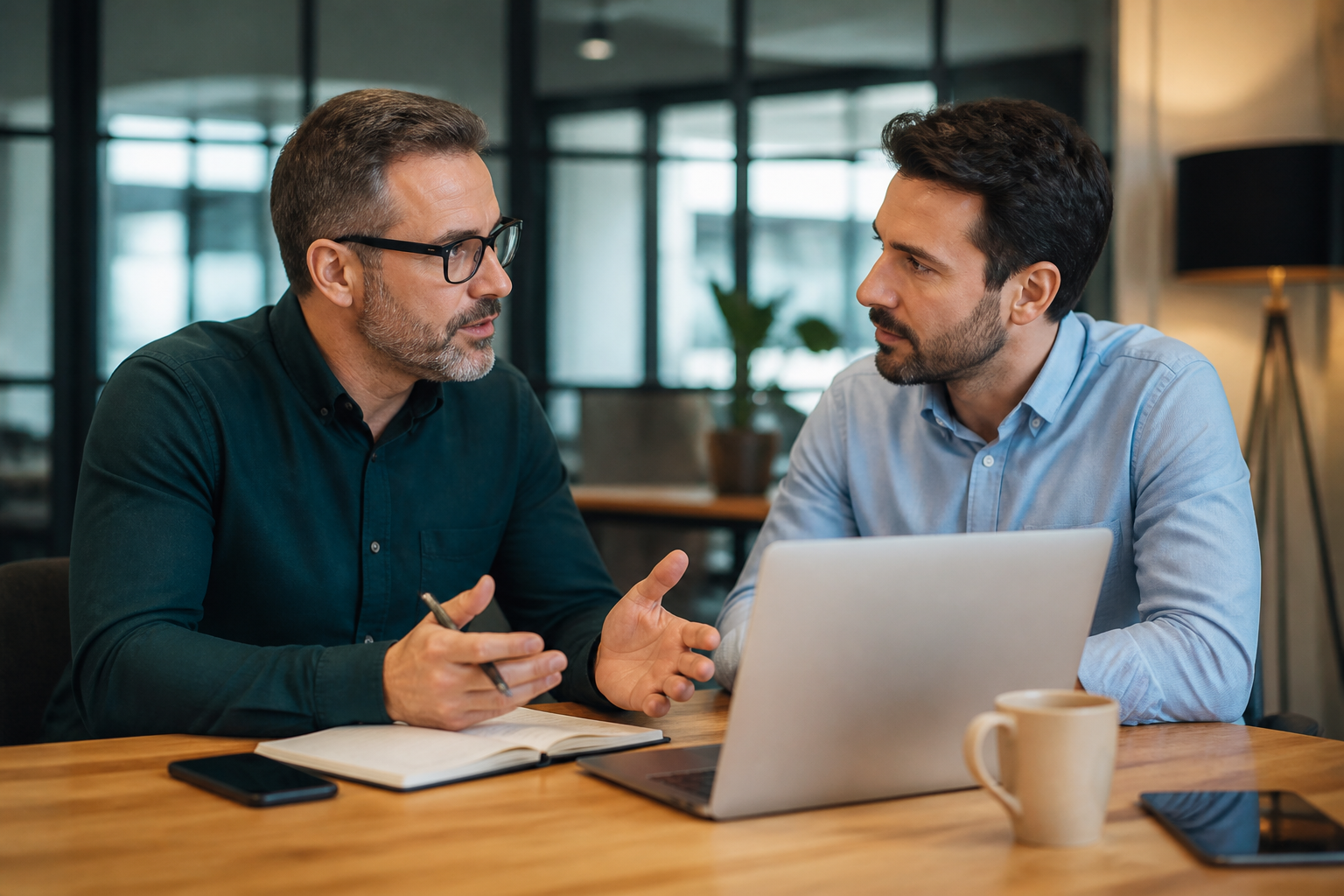 Consultation avec un conseiller pour préparer un projet de reconversion professionnelle