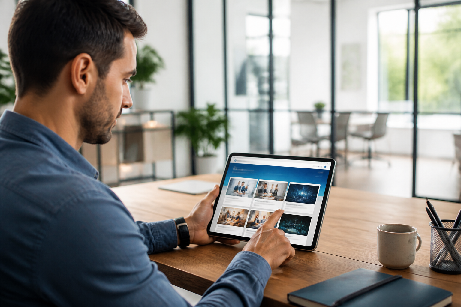 Consultation de la plateforme Mon Compte Formation sur tablette