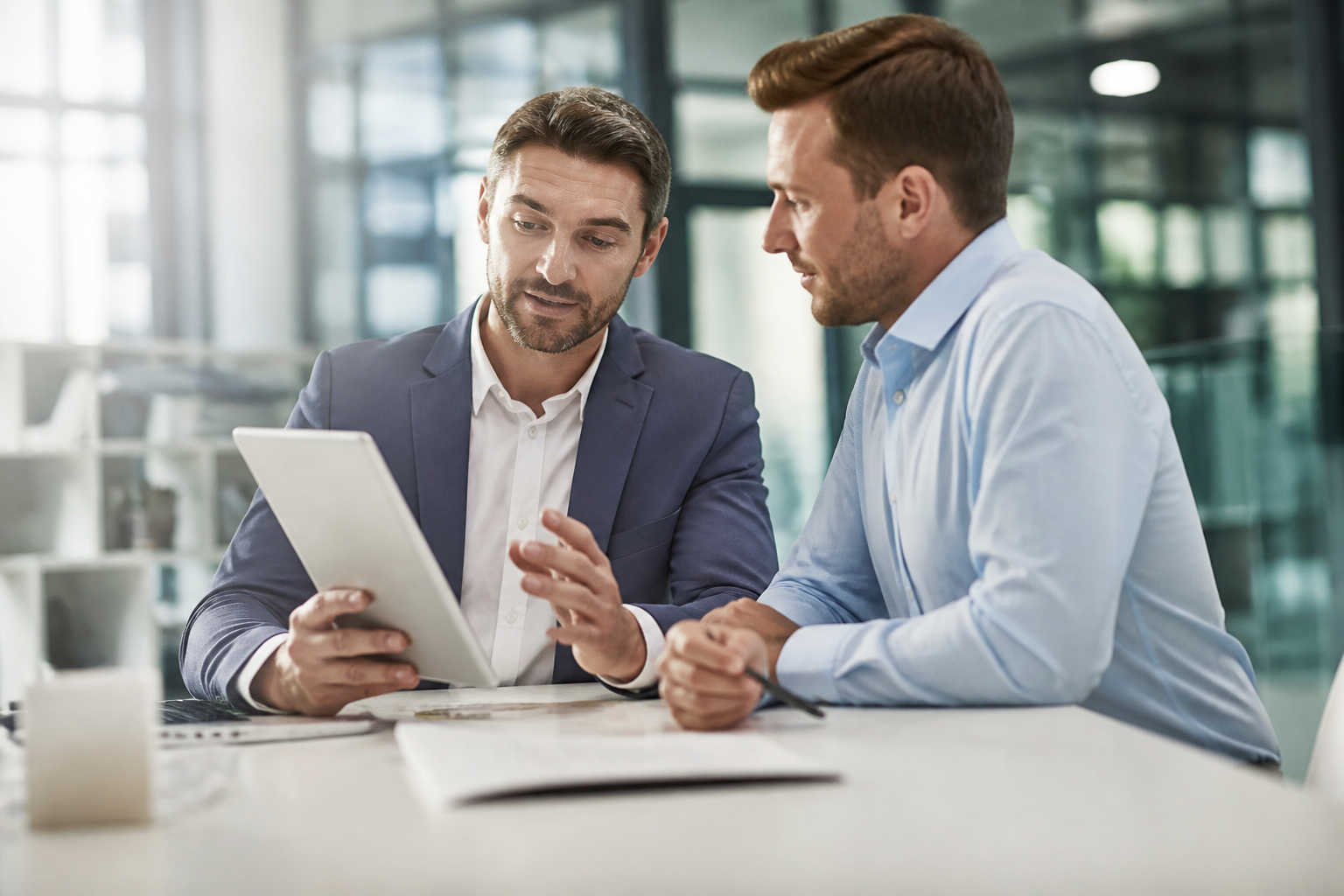 Manager présentant un programme de formation professionnelle