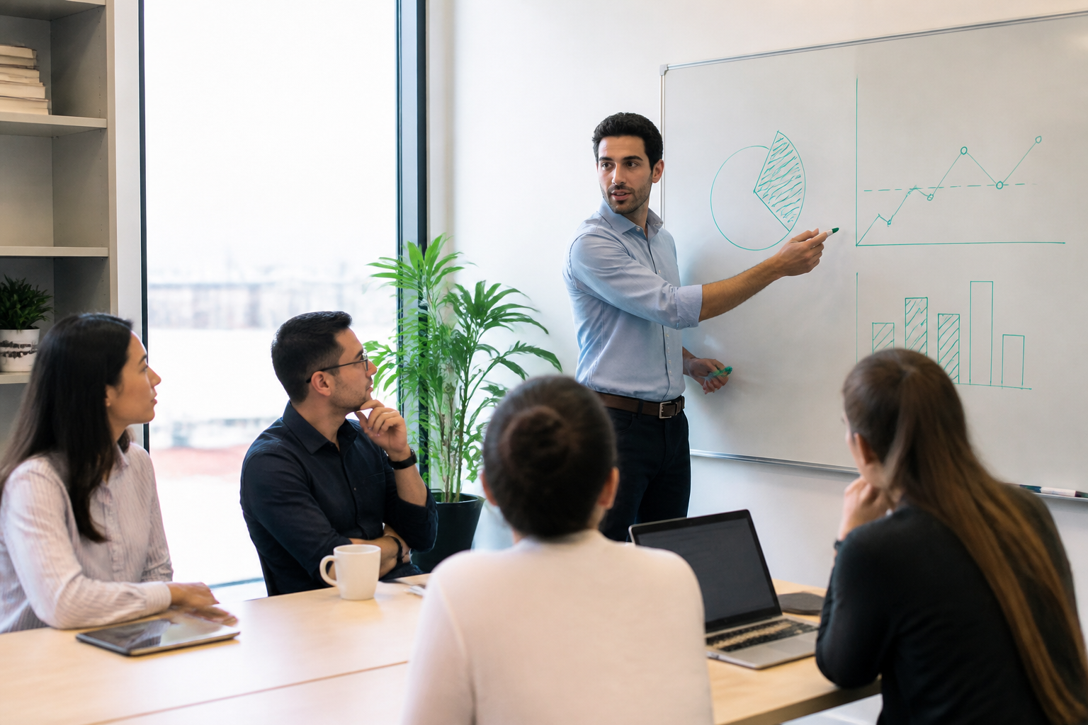 Séance de formation professionnelle en groupe