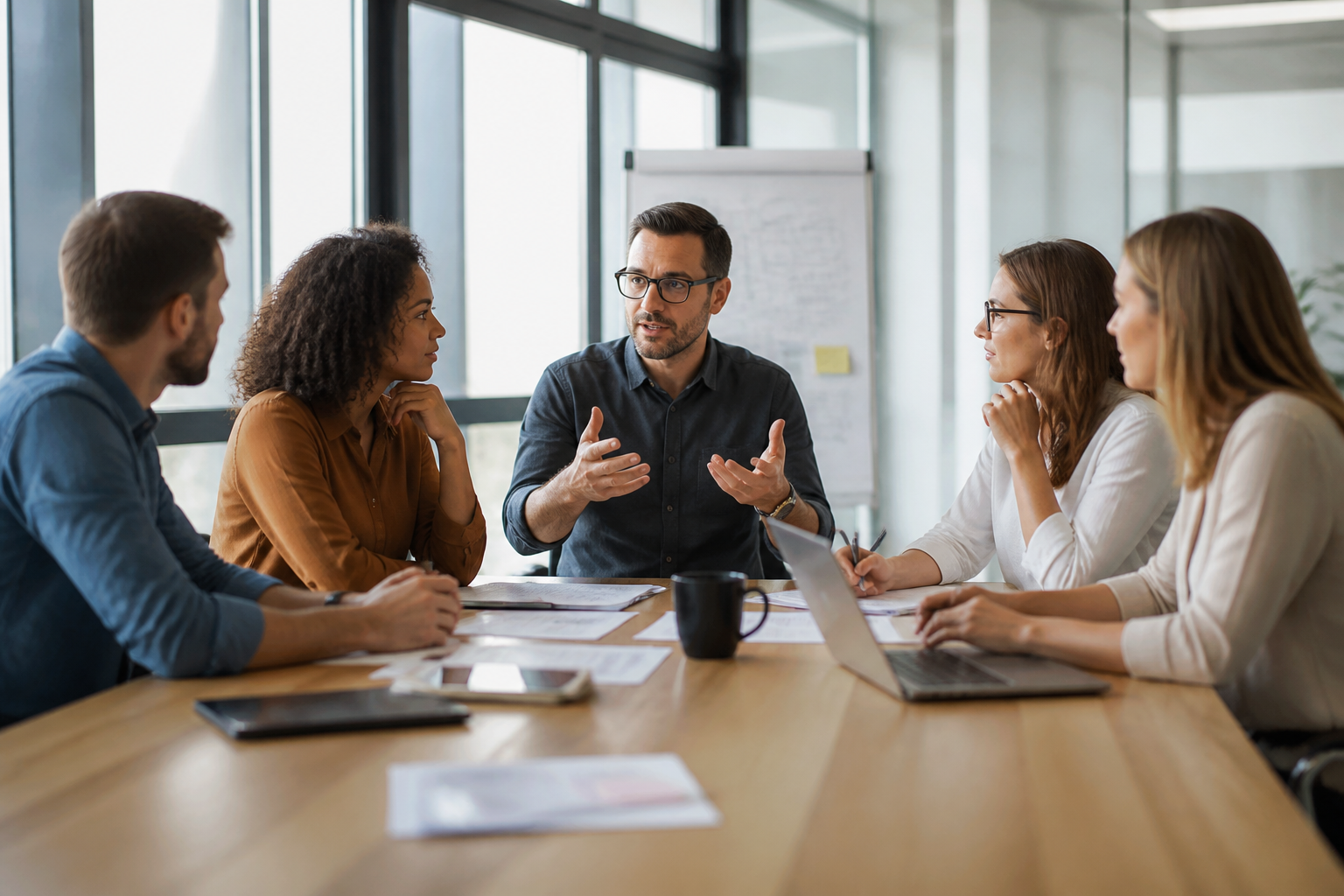 Réunion professionnelle sur projet de formation certifiante