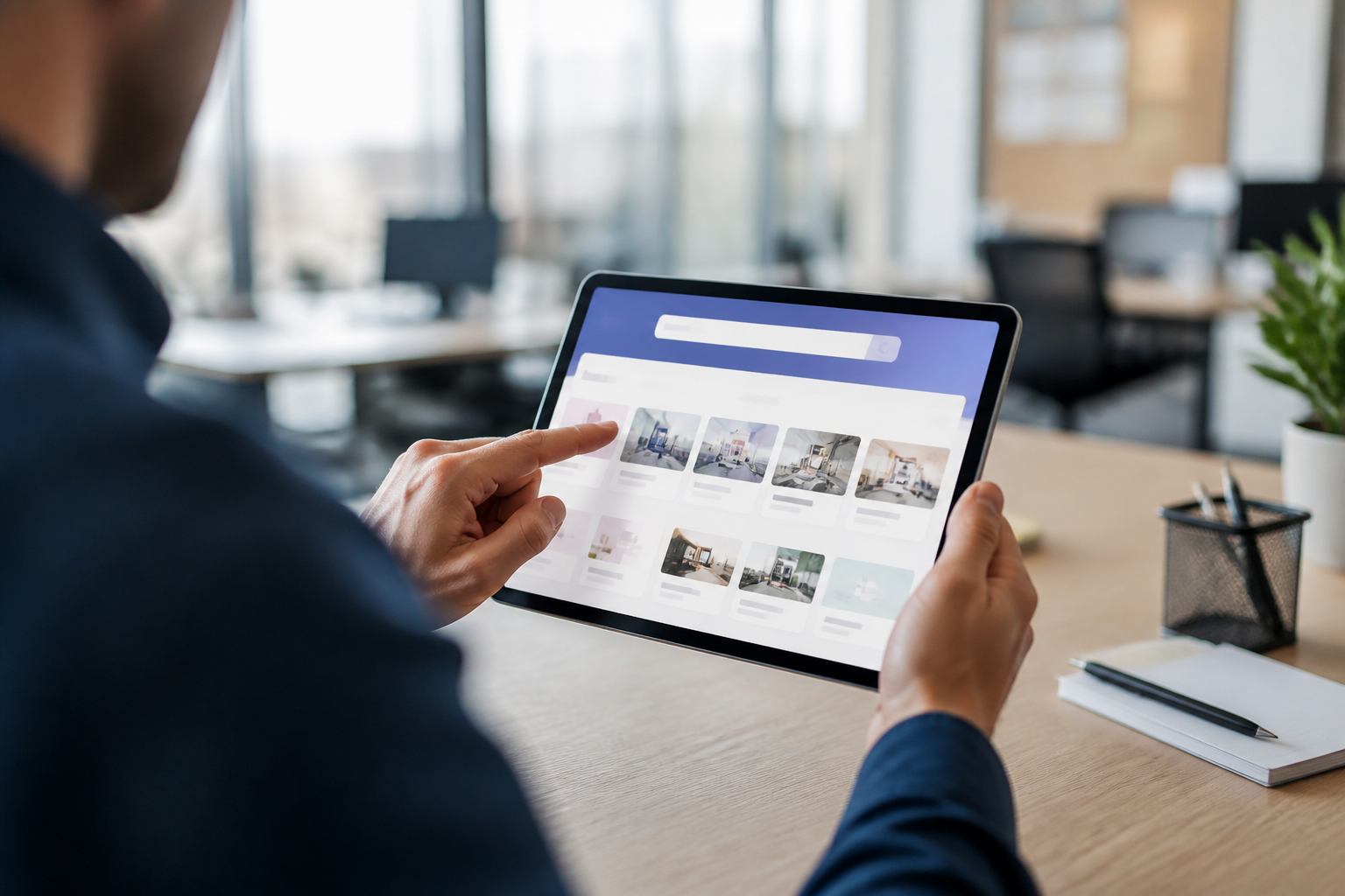 Consultation de la plateforme Mon Compte Formation sur une tablette