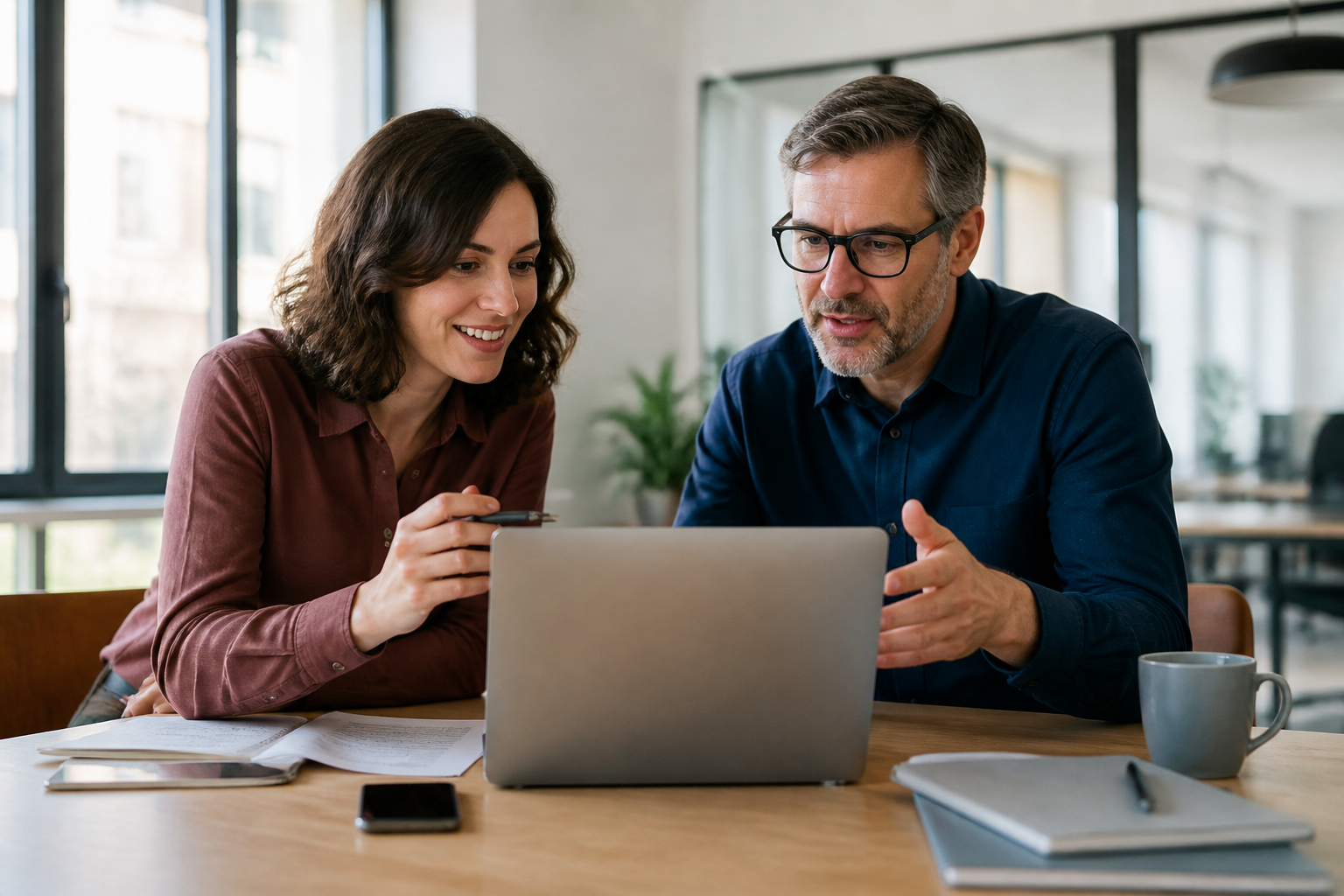 Manager et salarié discutant d’un financement formation