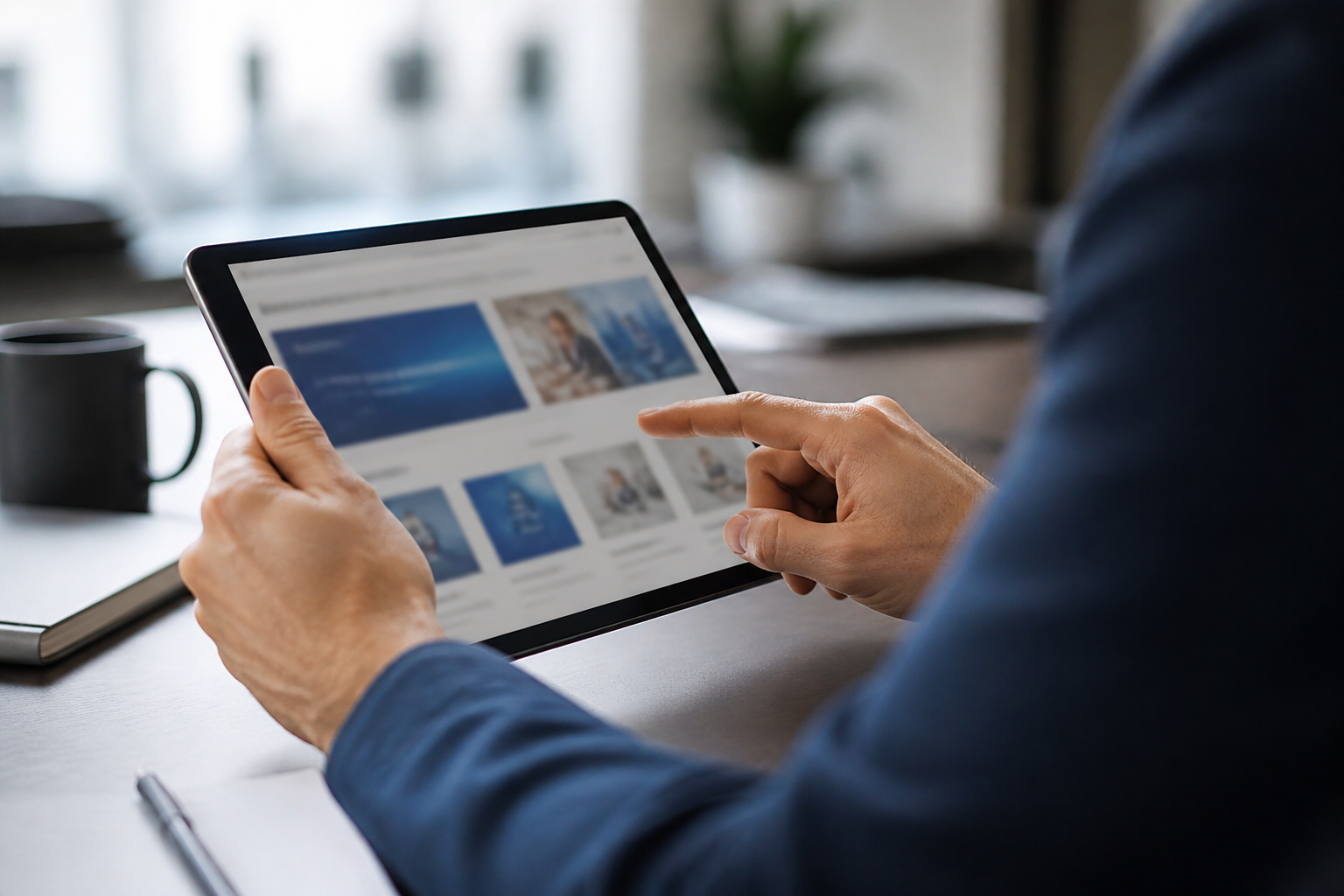 Recherche de l'OPCO grâce à un outil en ligne sur tablette