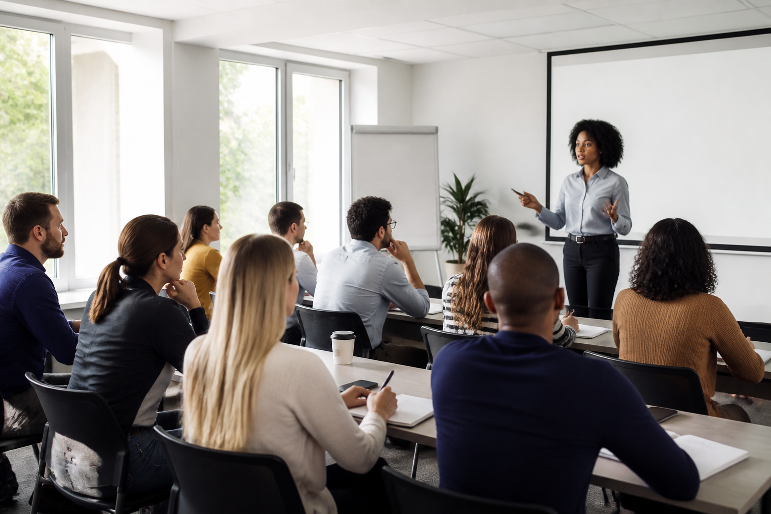 Session de formation professionnelle en cours