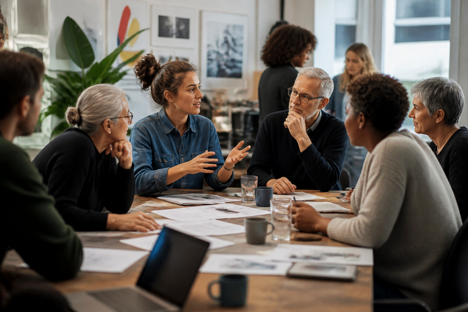 Participants lors d'un atelier d'éducation populaire