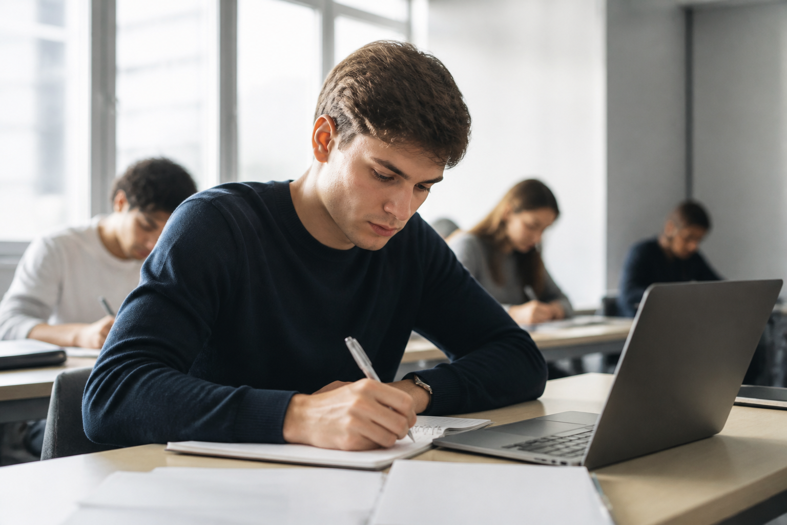 Jeune étudiant en formation initiale en université