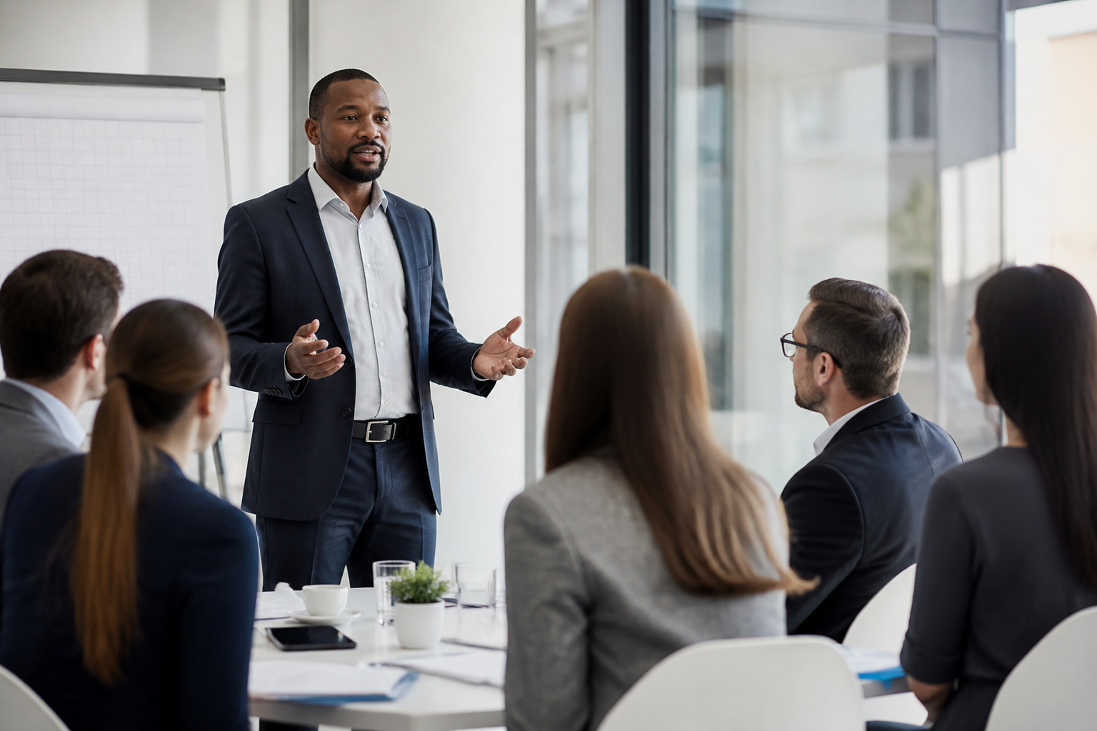 Atelier de formation professionnelle en séance
