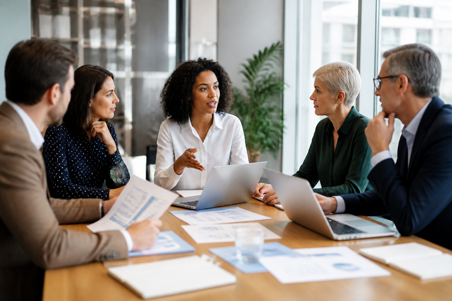 Discussion de responsables RH sur le financement et l'organisation des formations