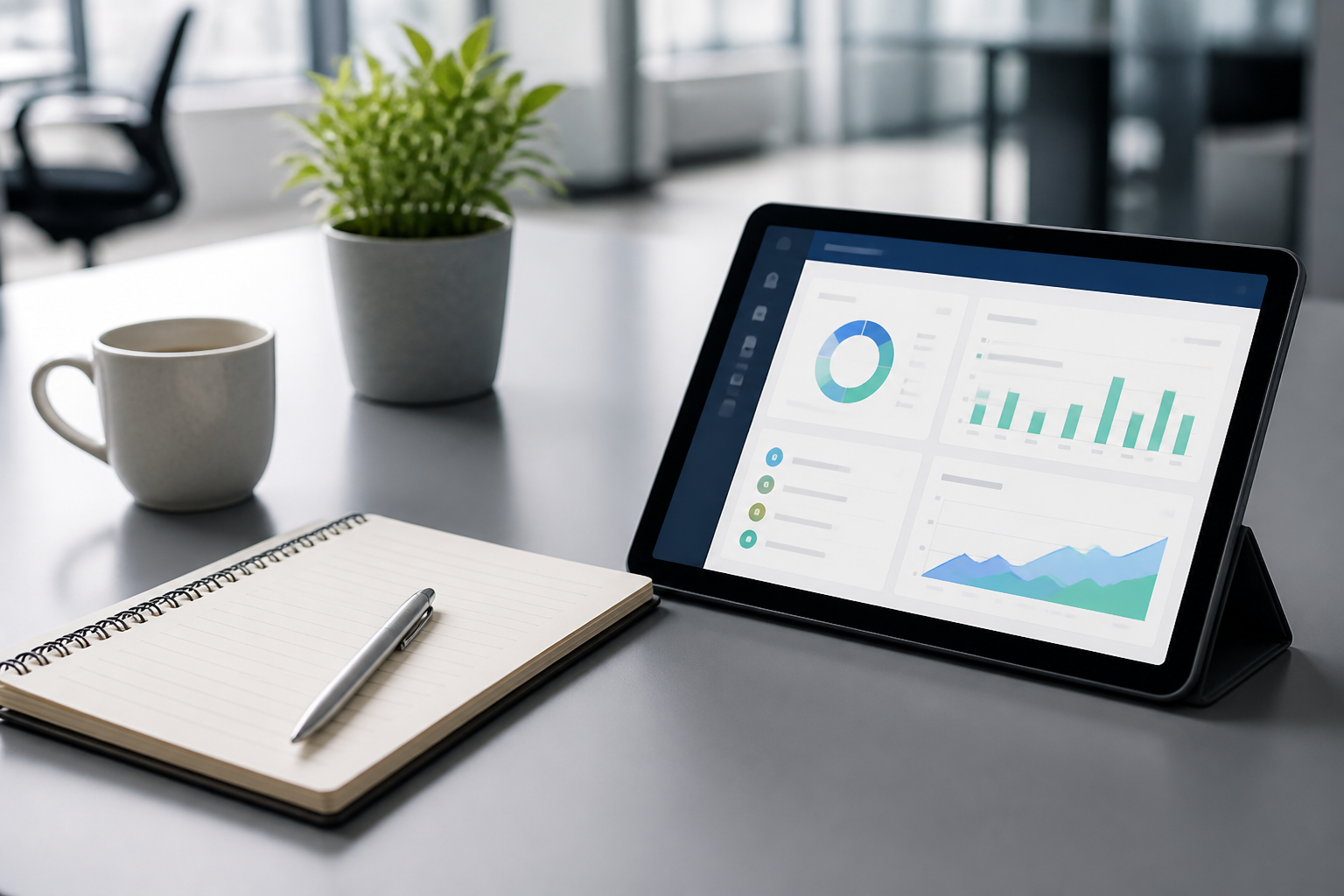 Carnet et tablette pour gérer une formation professionnelle