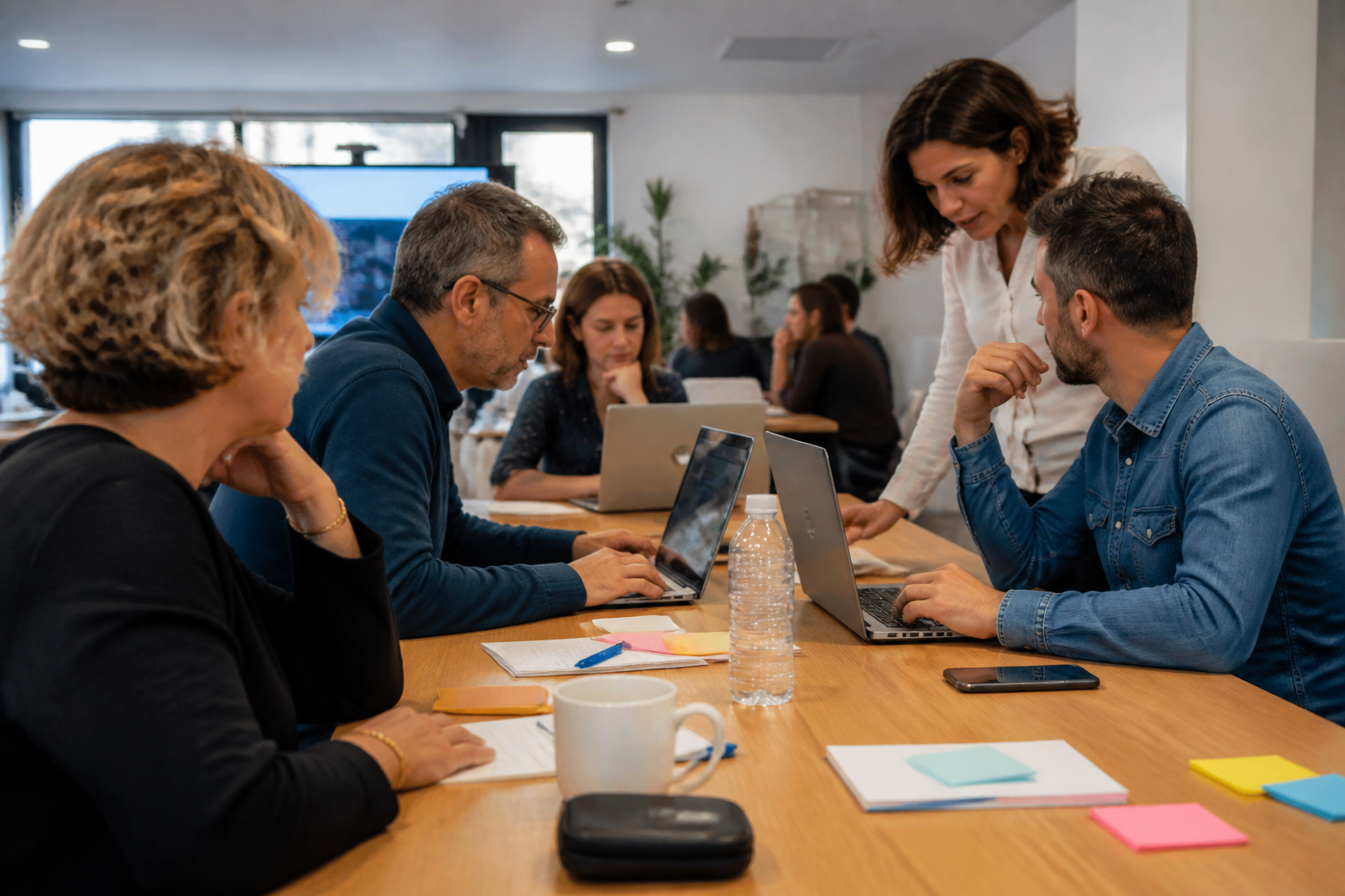 Session de formation digitale en présentiel pour reconversion professionnelle