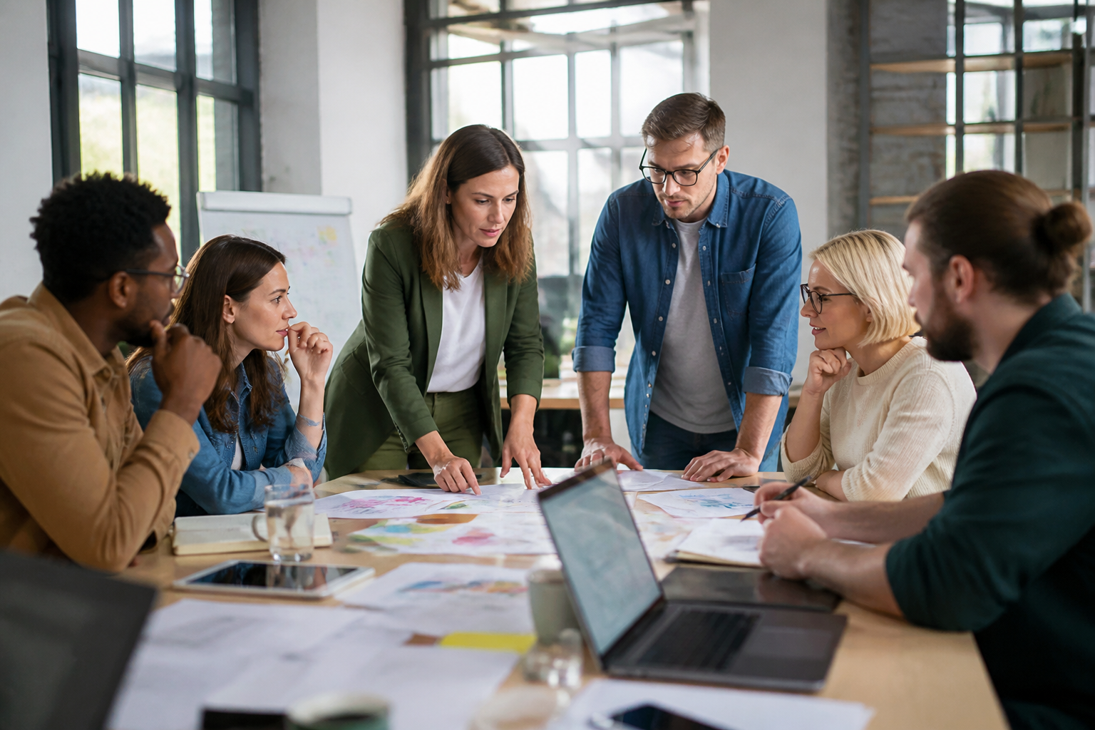 Atelier de formation professionnelle en petit groupe avec échanges interactifs