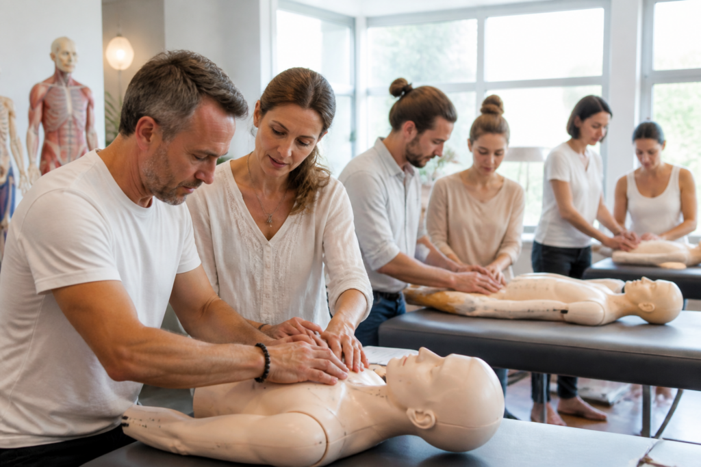 Formation en acupression en atelier pratique