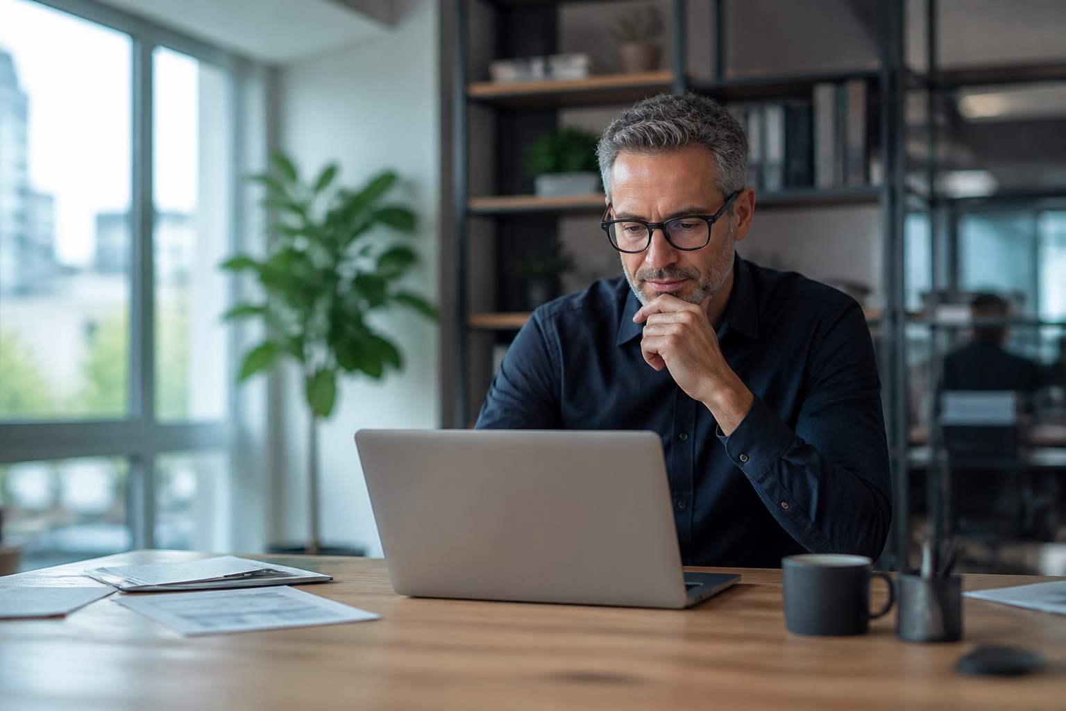 Manager consultant un programme de formation certifiante en marketing digital sur ordinateur portable