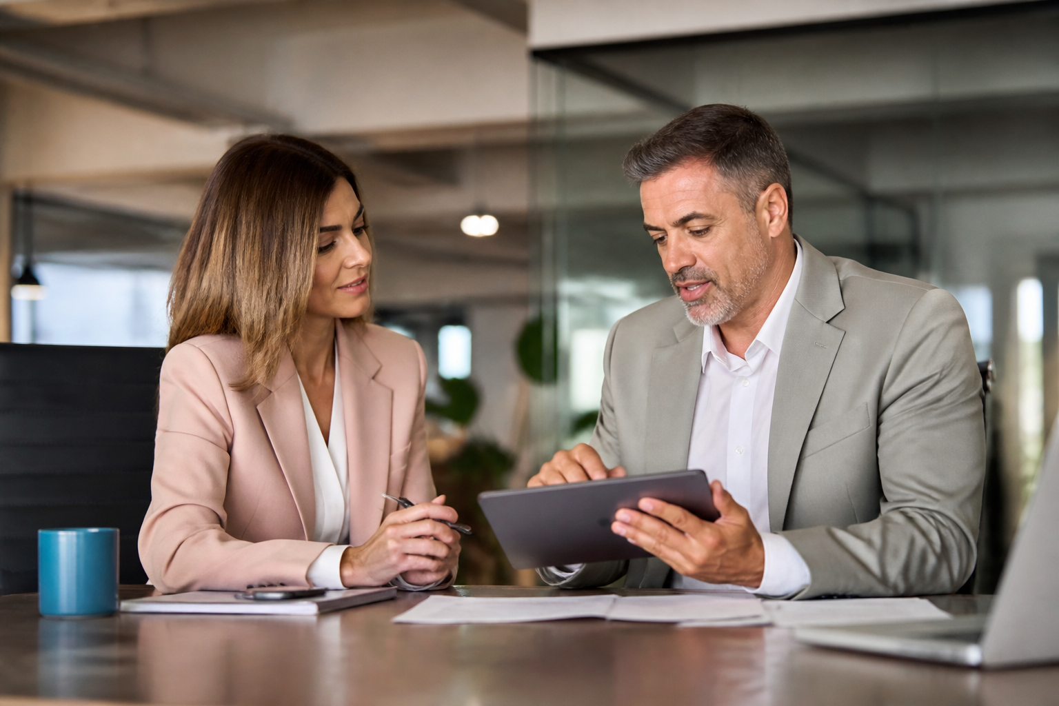 Responsable RH présentant des compétences métiers à son équipe