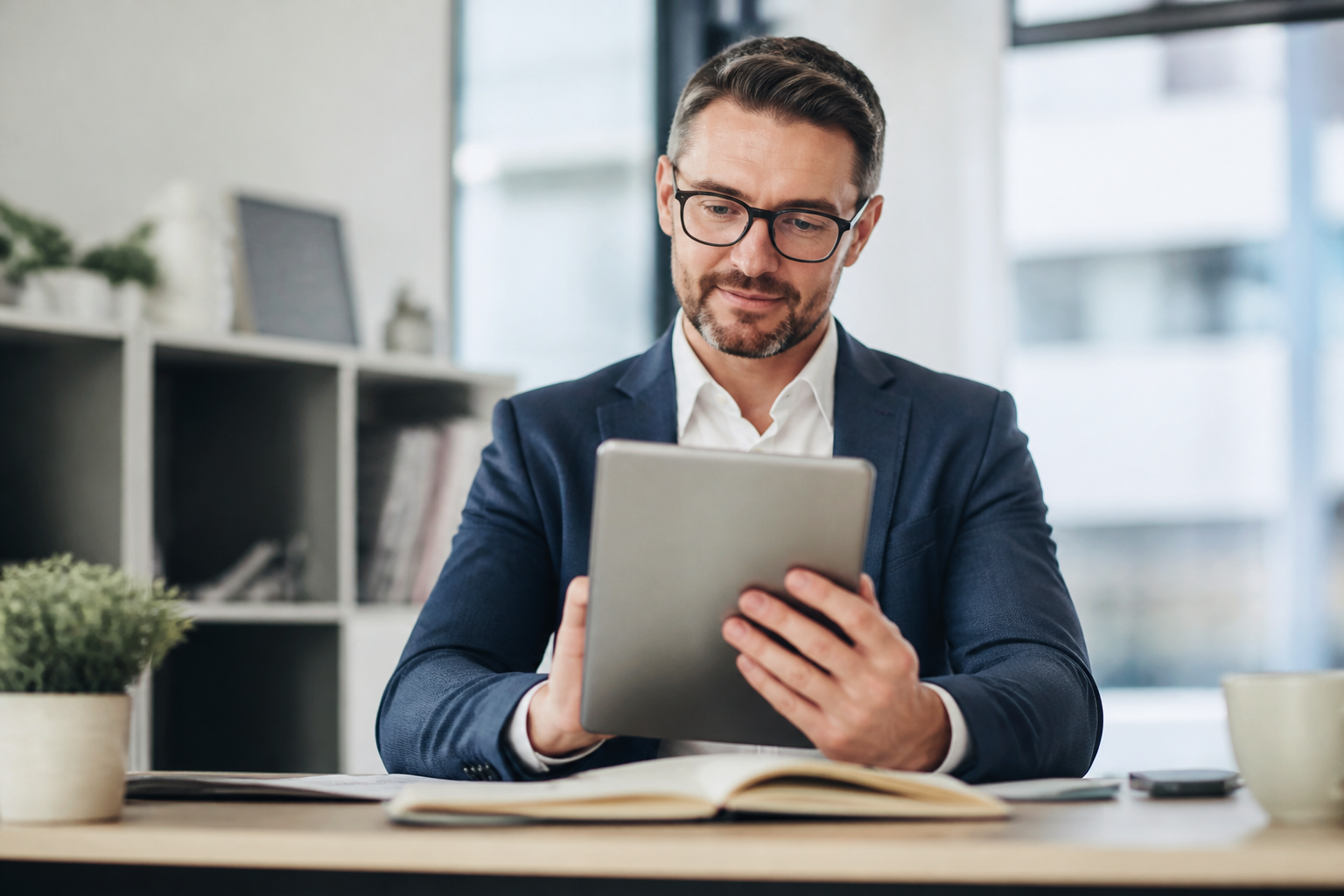 Manager consultant une formation certifiante sur tablette numérique