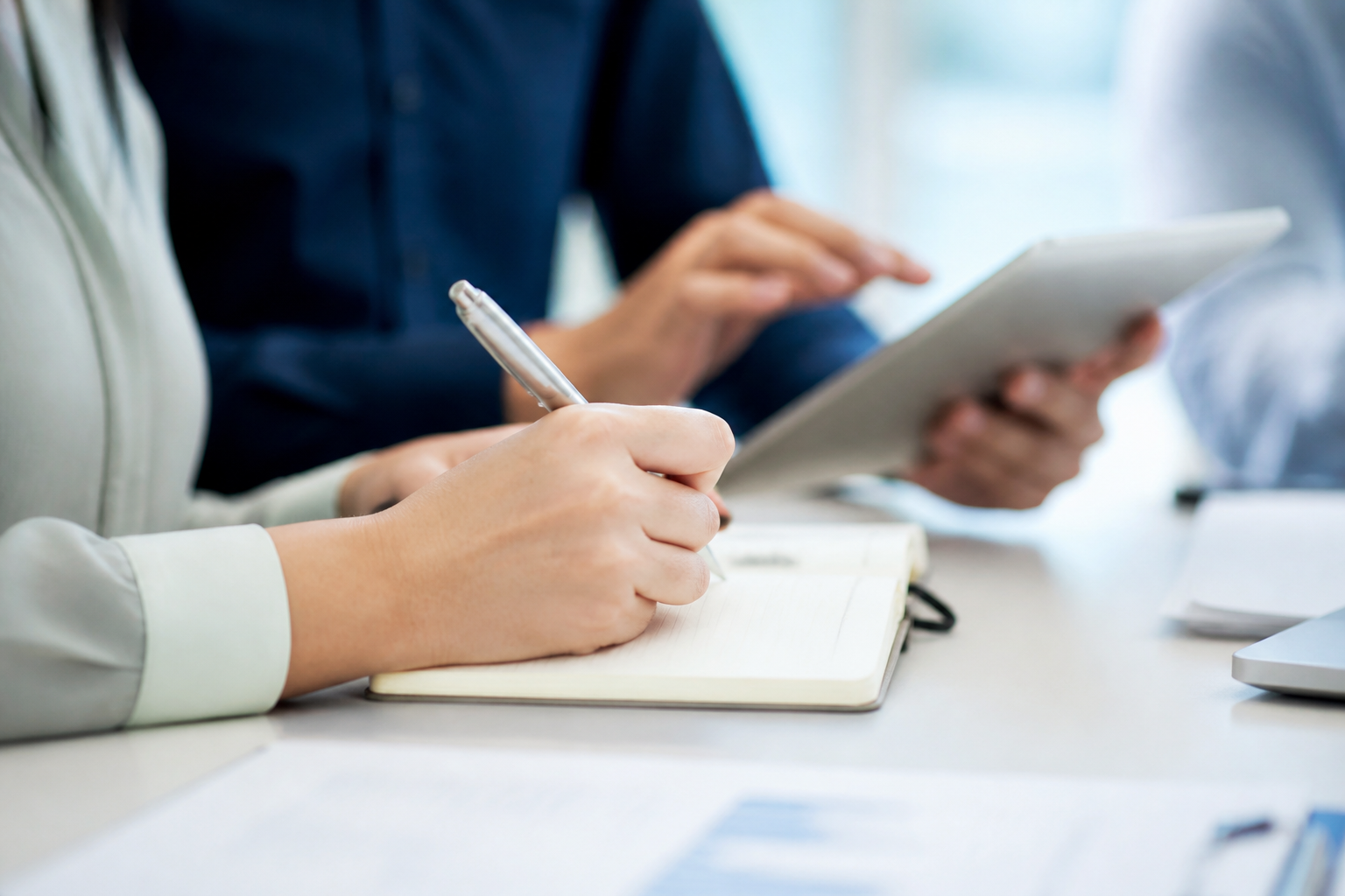 Prise de notes lors d’une formation continue en entreprise