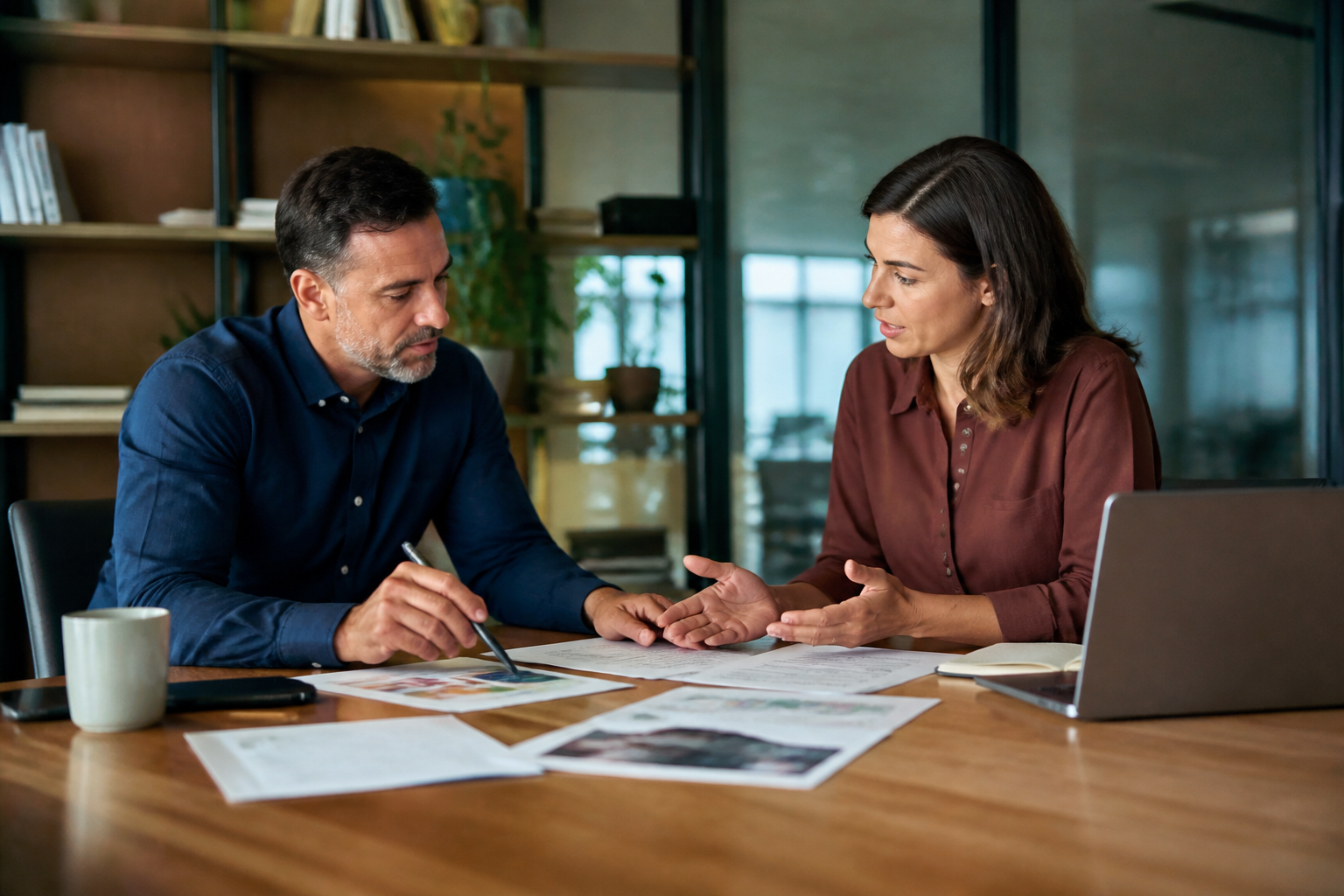 Réunion professionnelle autour d’un projet de formation et certification