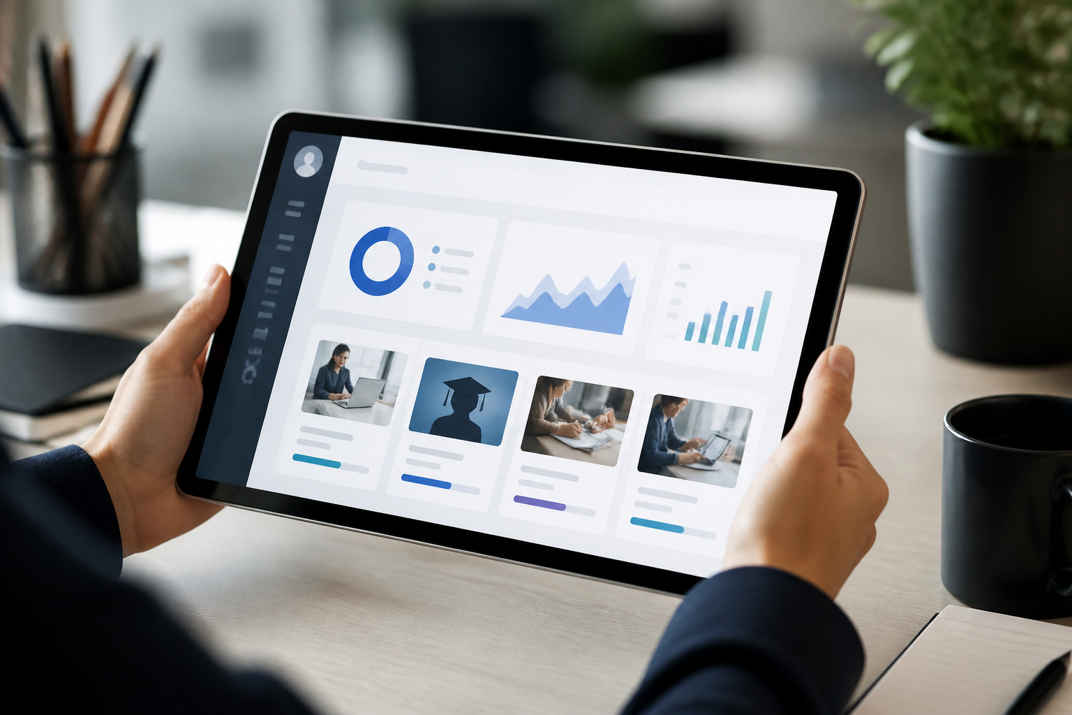 Tablette numérique avec plateforme de formation certifiante en ligne